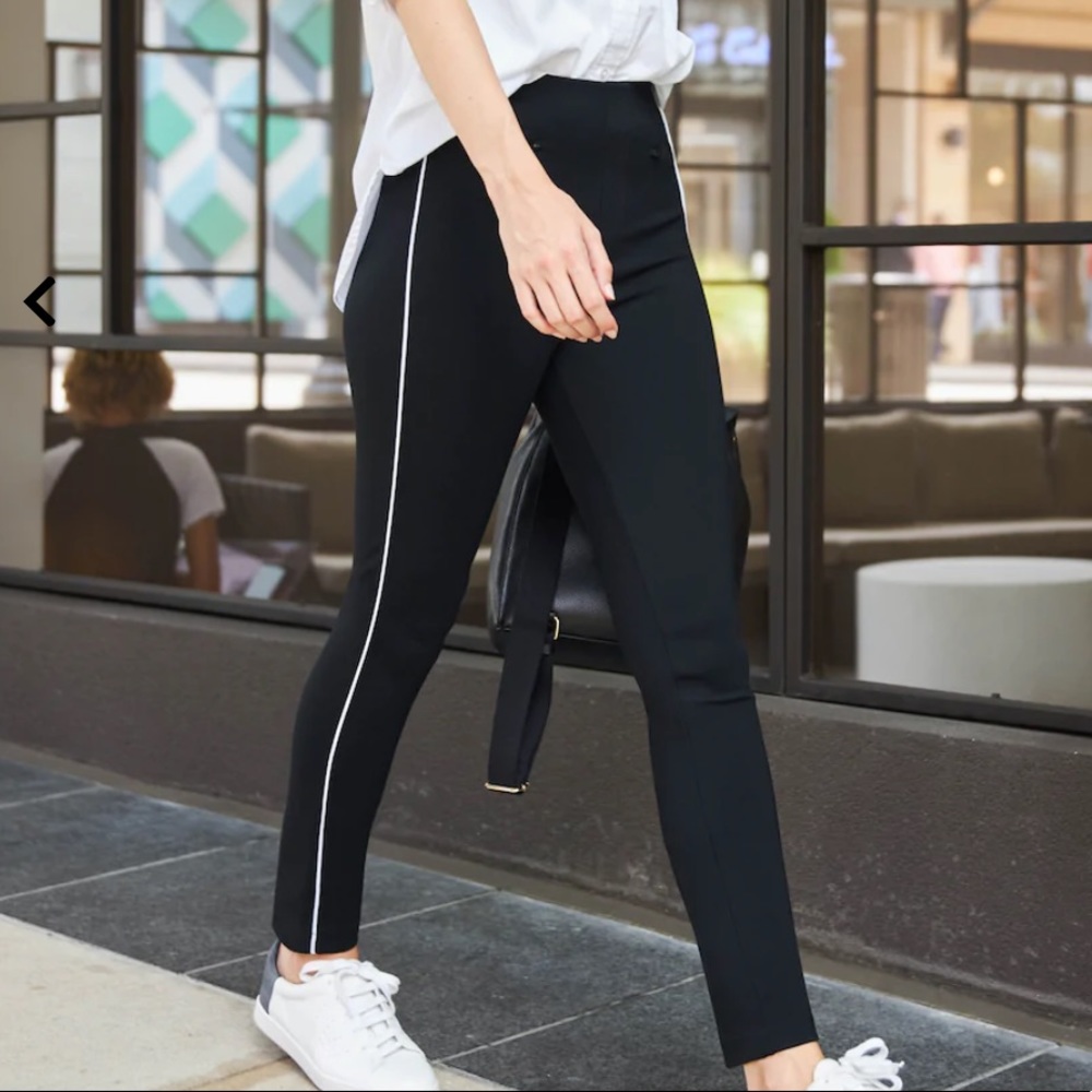 SPANX The Perfect Pant, Ankle Piped Skinny L Stripe